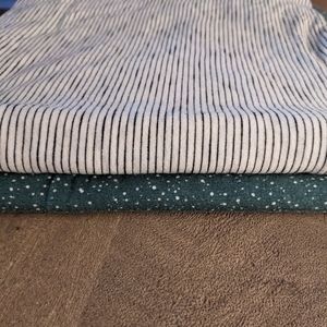 TWO Lou Lou & company swaddle blankets